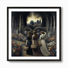 'The Garden At Night' Art Print