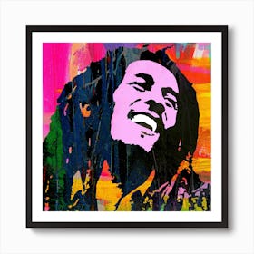 Bob Marley Square Art Print