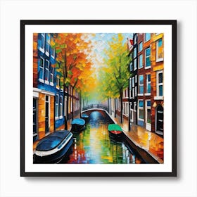 Amsterdam Canals Art Print