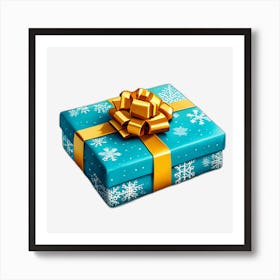 Christmas Gift Box Art Print