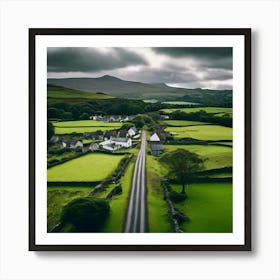 Outdoors Day Europa Britain Overcast City Landscape Countryside Ecuador Lush Green Skyline (7) Art Print