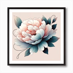 Peony Flower 1 Art Print