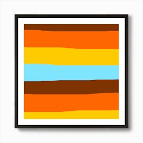 Abstract Striped Background Art Print