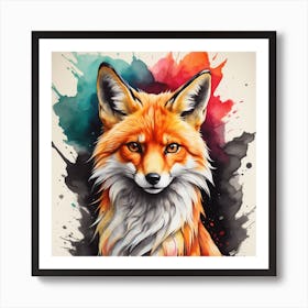 Fox Painting Art Print