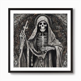 Santa Muerte 9 Art Print