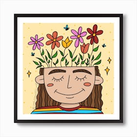 Flowers In Me Art Print