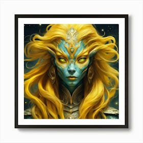 lizard Beauty Art Print