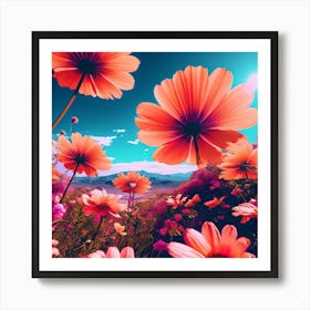 Flowers In The Sky 1 Art Print