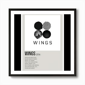 WINGS - BTS, 2016 Art Print