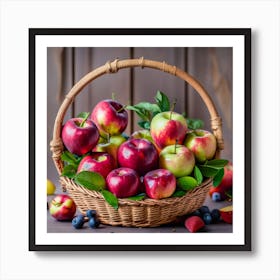 Apple basket Art Print