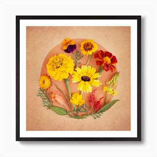 The Secret Garden Saffron Art Print