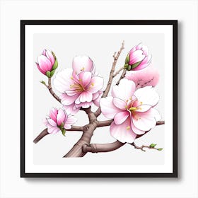 Cherry Blossoms Art Print