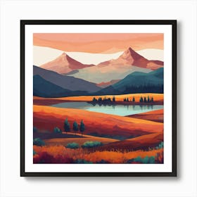 Landscape Painting 152 Art Print