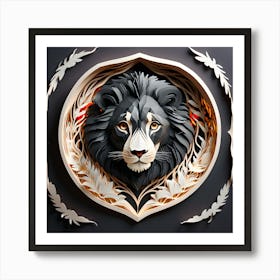 Lion Head 1 Art Print