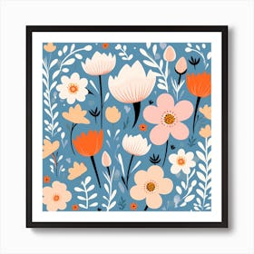 Floral pattern Art Print