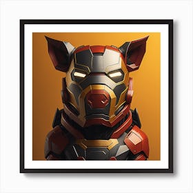 Iron Man Pig Art Print