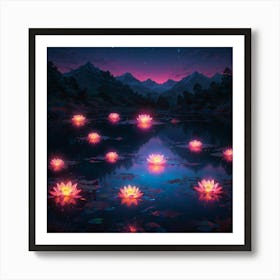Water Lilies 9 Art Print