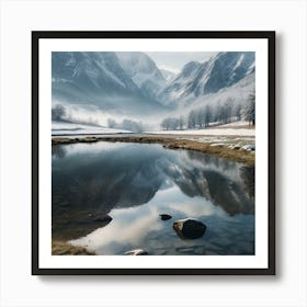 Reflections In A Lake Art Print