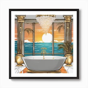 Luxury Bathroom Art Print