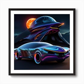 Futuristic Car 7 Art Print