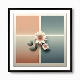 Abstract Flower Painting 9 Art Print