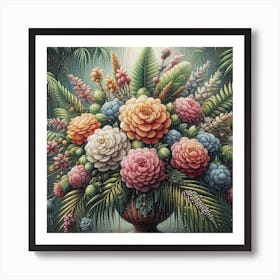 Jungle Bouquet 12 Art Print