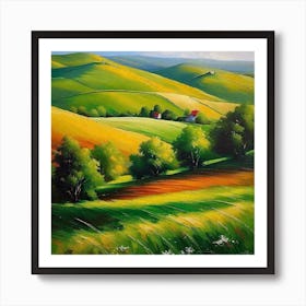 Landscape Painting 143 Art Print