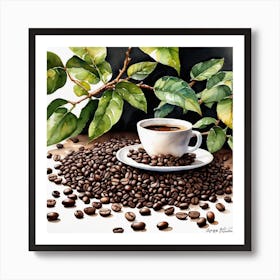 Coffee Beans 220 Art Print