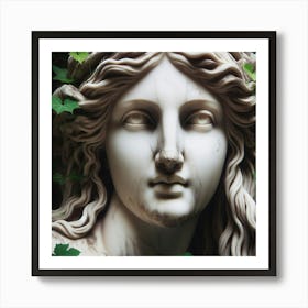 Head Of A Goddess Art Print