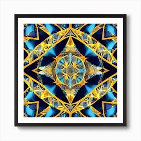 Abstract Fractal Pattern 4 Art Print