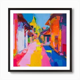 Abstract Travel Collection Chiang Mai Thailand 2 Art Print