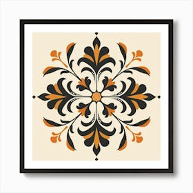 A Decorative Motif Minimal Illustration 1718803225 4 Art Print