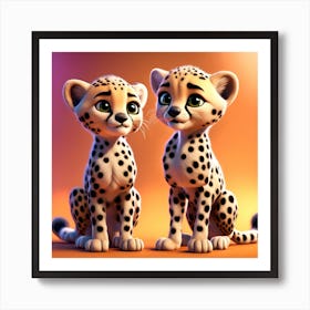 Cheetahs Art Print