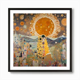 Kiss By Gustav Klimt Art Print