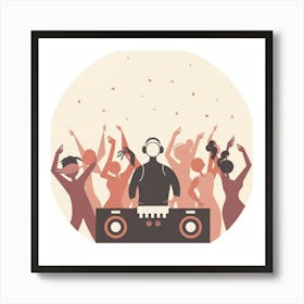 Djs At A Party Art Print