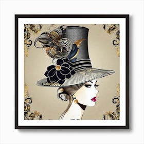 Victorian Hat Art Print