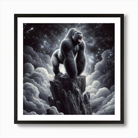 Gorilla In The Sky 2 Art Print