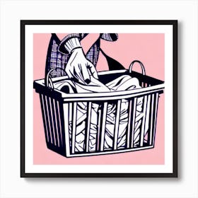 Laundry Basket 5 Art Print