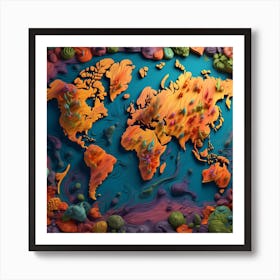 World Map 1 Poster