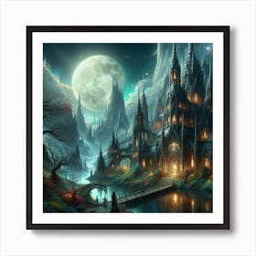 Dark Fantasy Castle Art Print