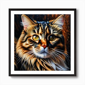 Cat Portrait 4 Art Print