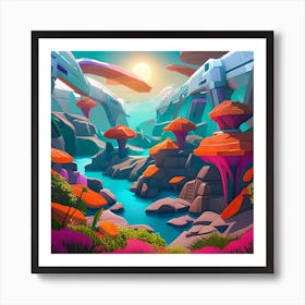 Alien Planet Art Print