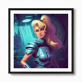 Sci-Fi Girl Art Print