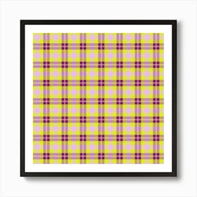 Plaid Fabric 99 Art Print