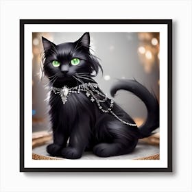 Black Cat 2 Art Print