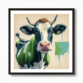 Cow Painting 5 Art Print