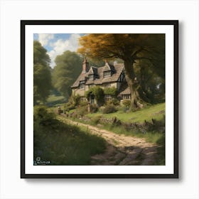 Cottage In The Woods 3 Art Print