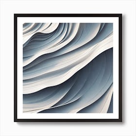 Abstract Wavy Pattern 2 Art Print