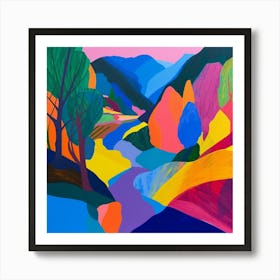 Abstract Park Collection El Oso Y El Madrono Madrid 1 Art Print