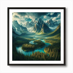 Mountain Landscape 13 Art Print